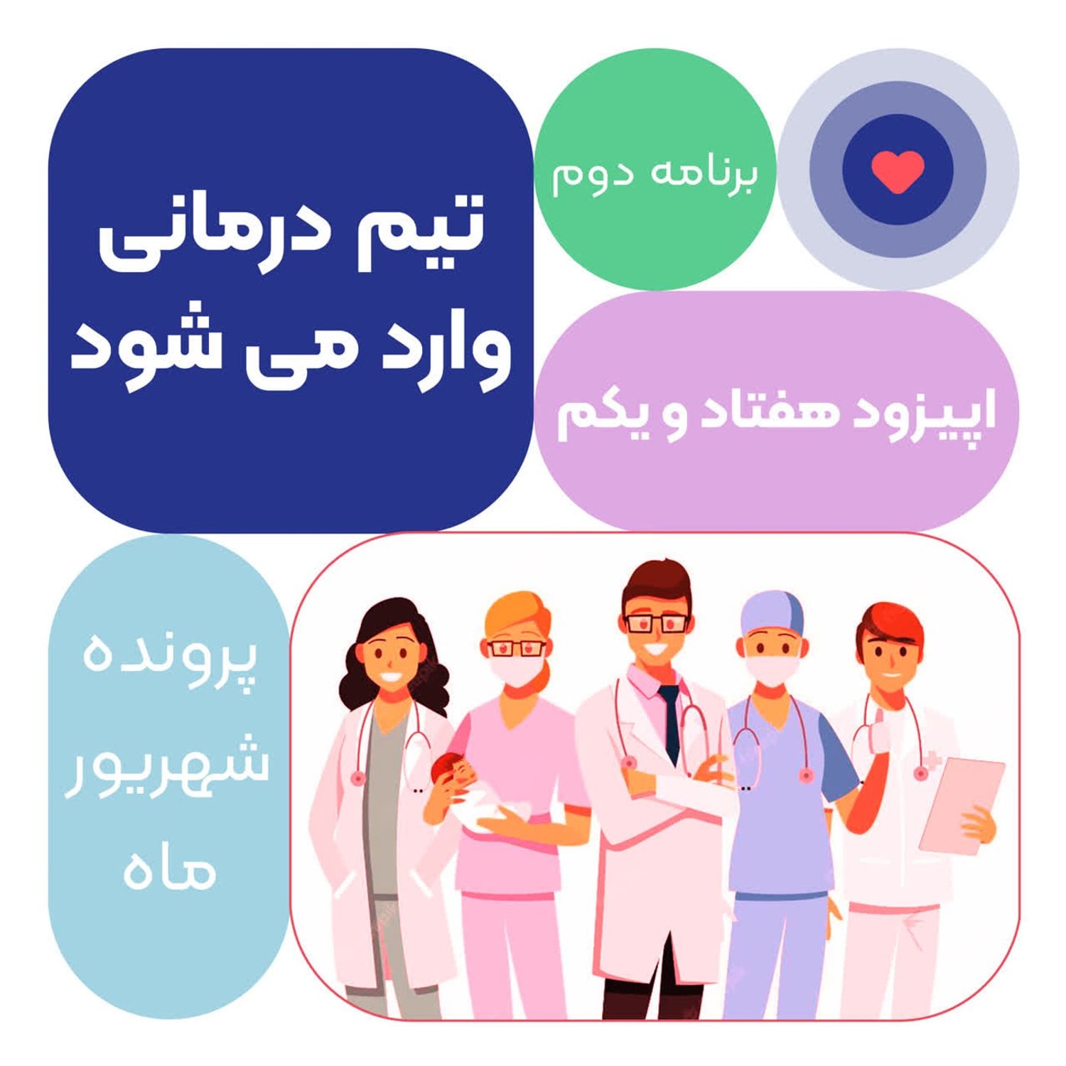 کاور اپیزود هفتاد و یکم: تیم درمانی وارد می شود